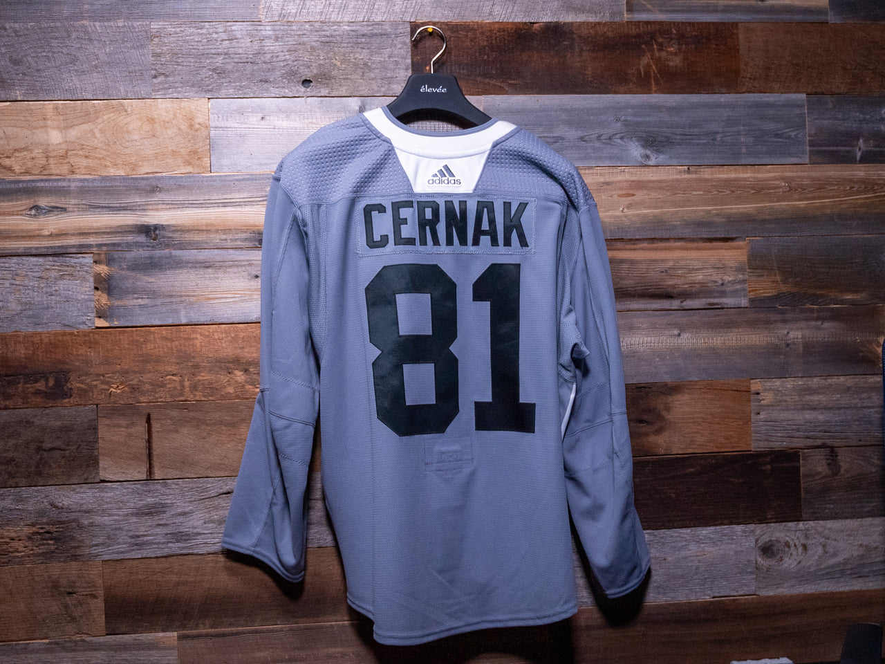 Erik Cernak GREY adidas Tampa Bay Lightning Training Camp-Issued Jersey