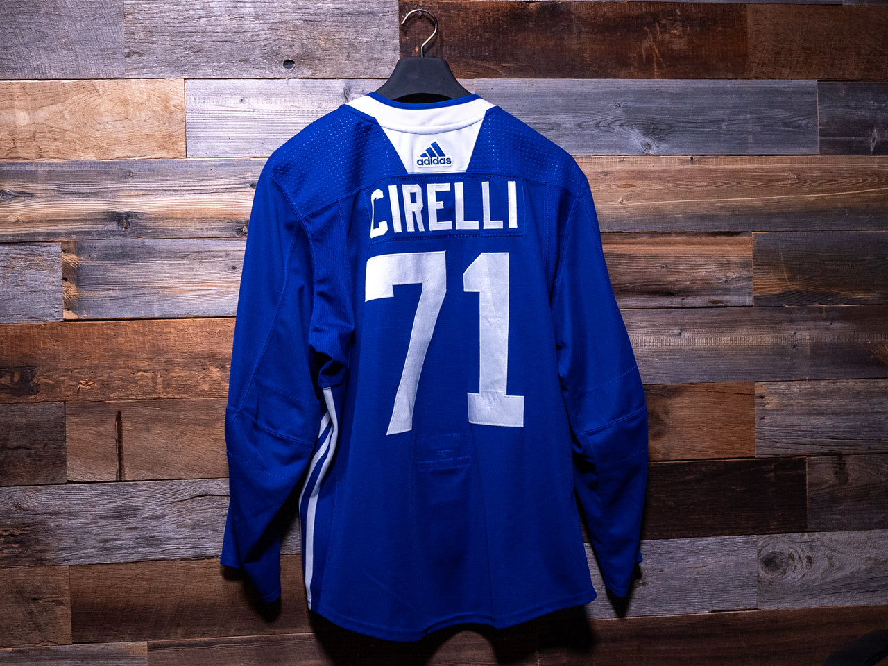 Anthony Cirelli BLUE adidas Tampa Bay Lightning Training Camp-Worn Jersey