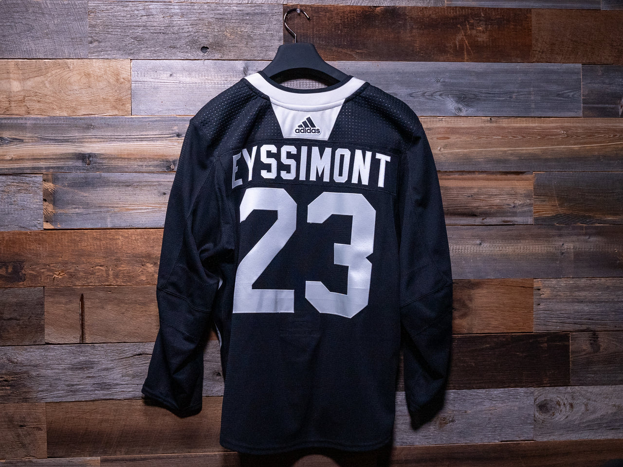 Mikey Eyssimont BLACK adidas Tampa Bay Lightning Training Camp-Worn Jersey