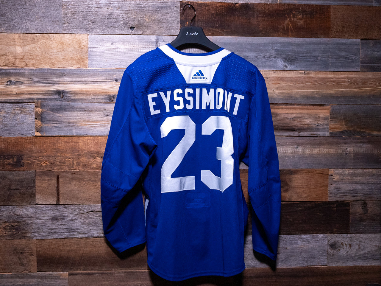 Mikey Eyssimont BLUE adidas Tampa Bay Lightning Training Camp-Worn Jersey