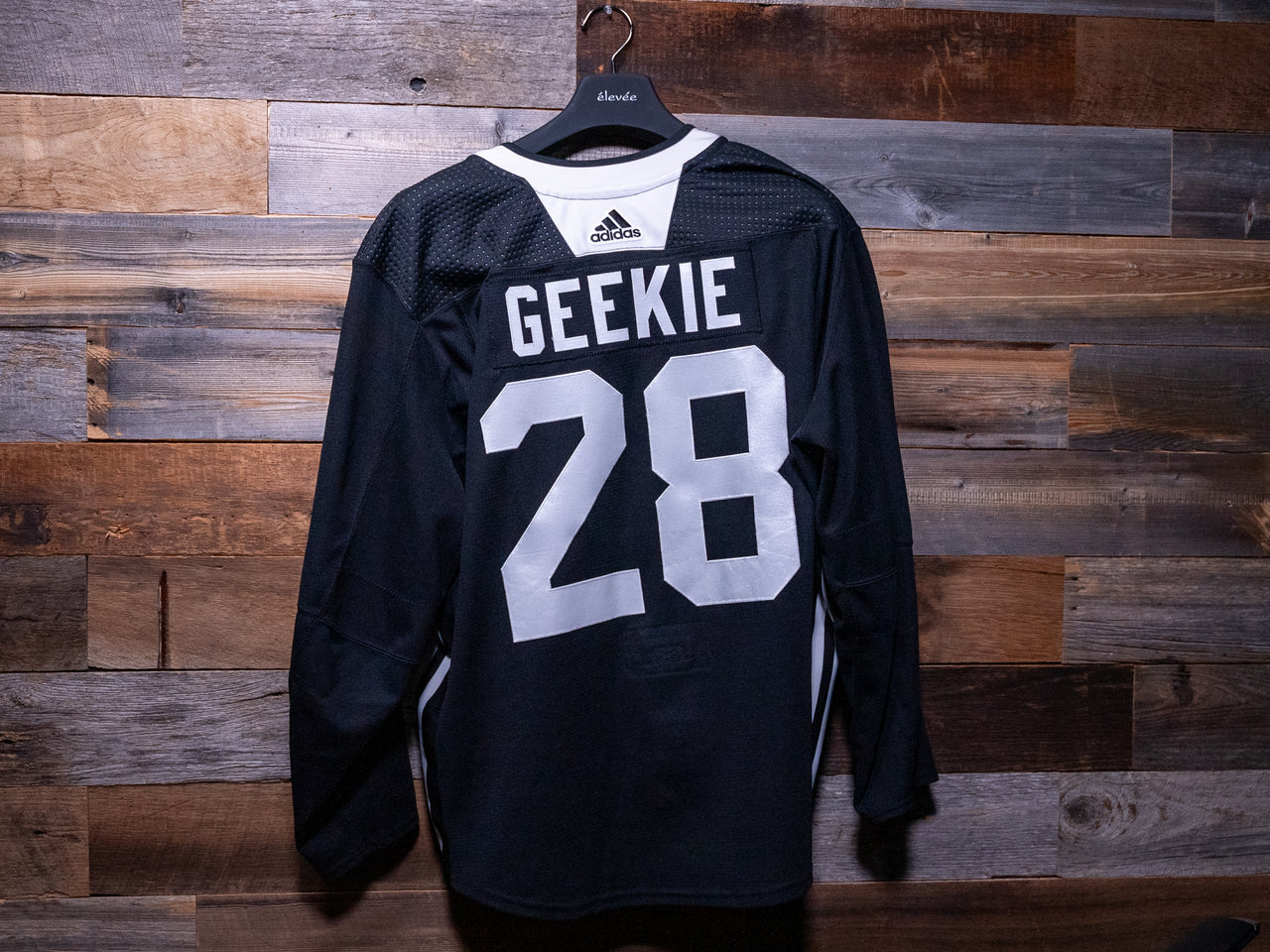 Connor Geekie BLACK adidas Tampa Bay Lightning Rookie Camp-Worn Jersey