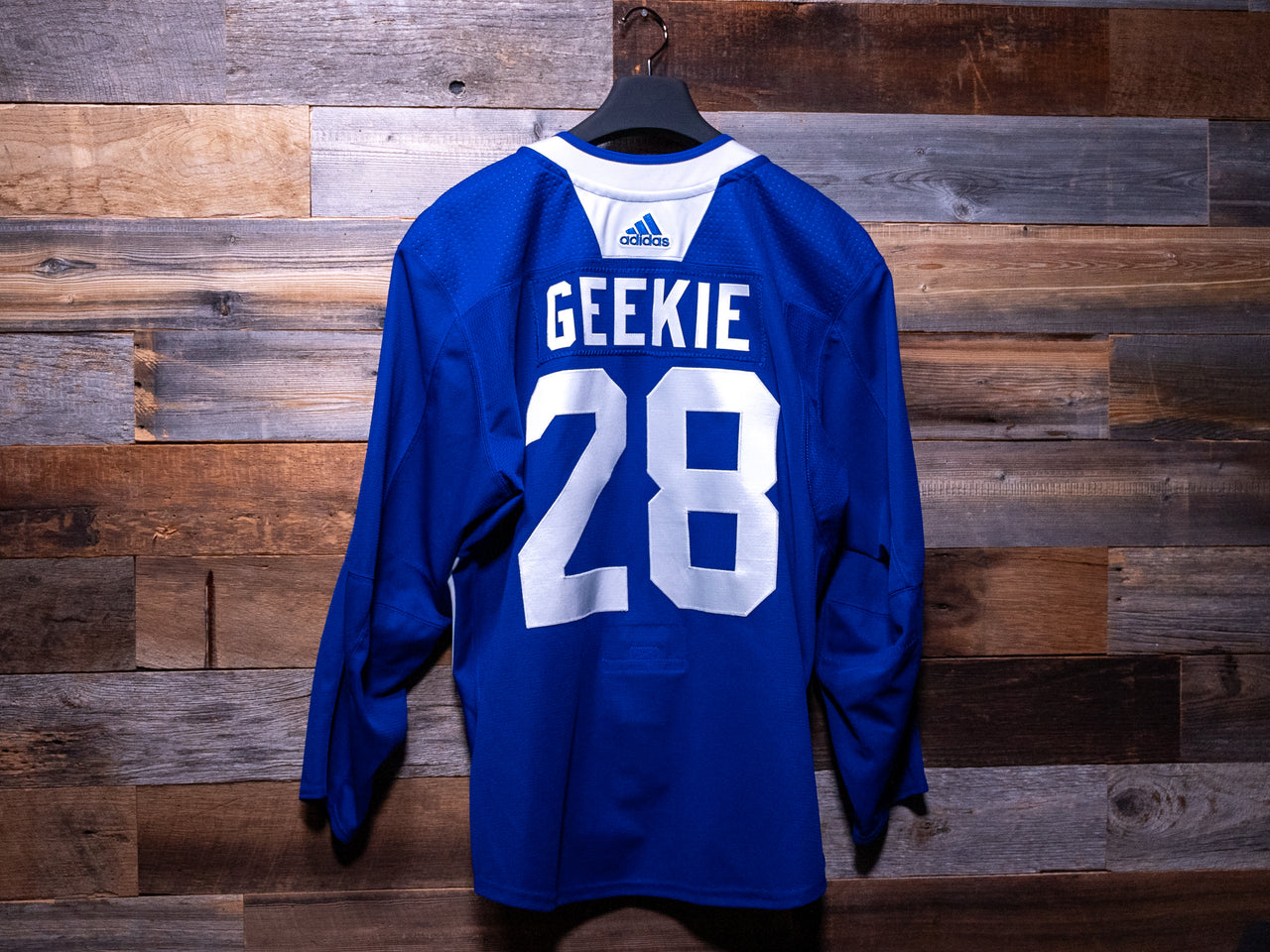 Connor Geekie BLUE adidas Tampa Bay Lightning Rookie Camp-Worn Jersey