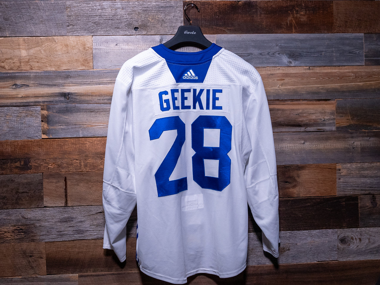 Connor Geekie WHITE adidas Tampa Bay Lightning Rookie Camp-Worn Jersey