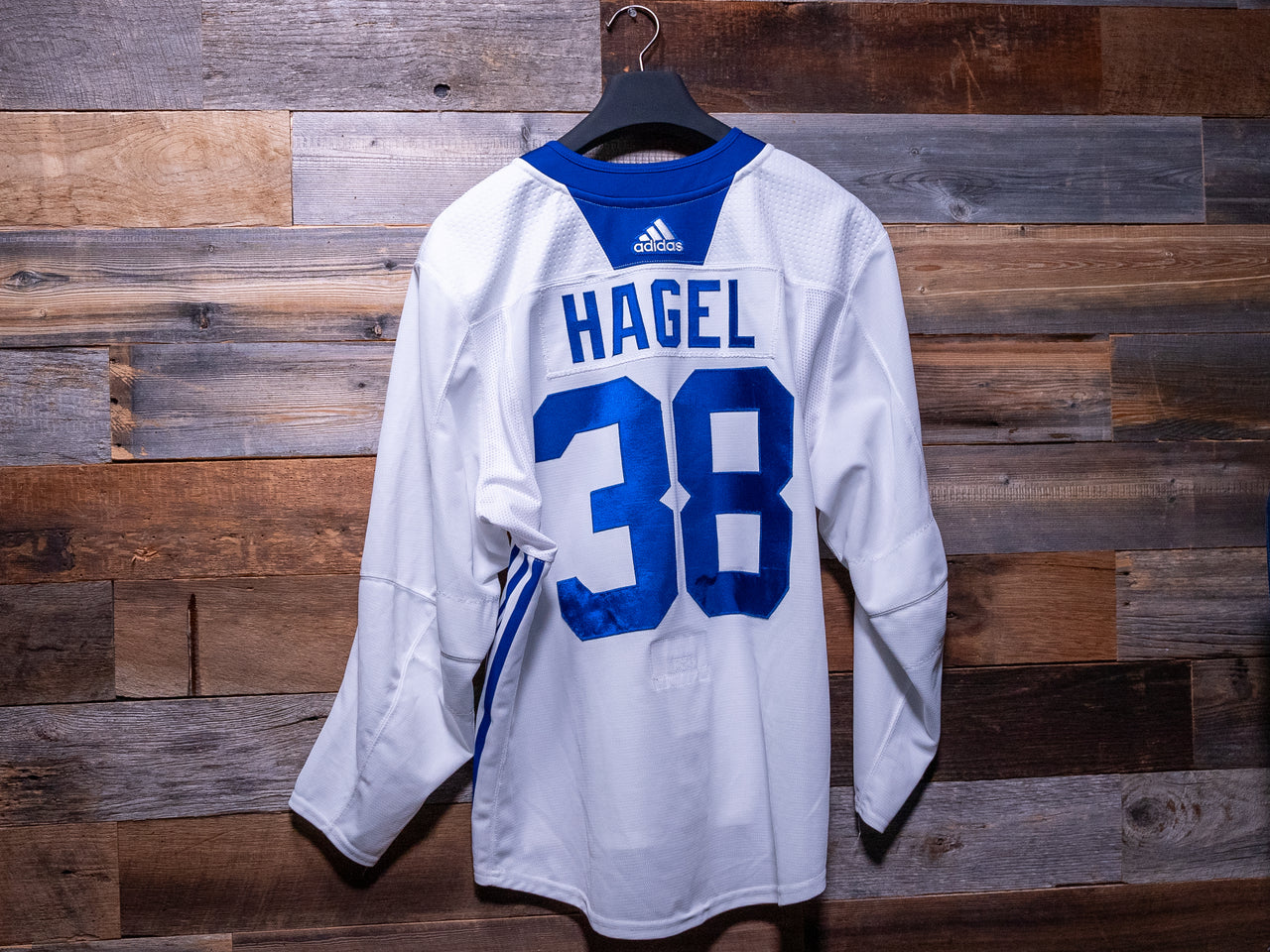 Brandon Hagel WHITE adidas Tampa Bay Lightning Training Camp-Worn Jersey