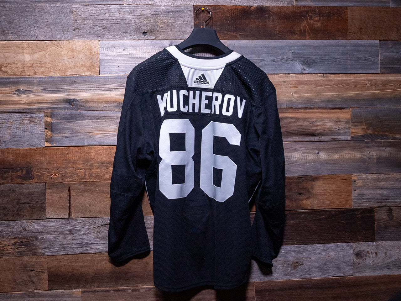 Nikita Kucherov BLACK adidas Tampa Bay Lightning Training Camp-Worn Jersey