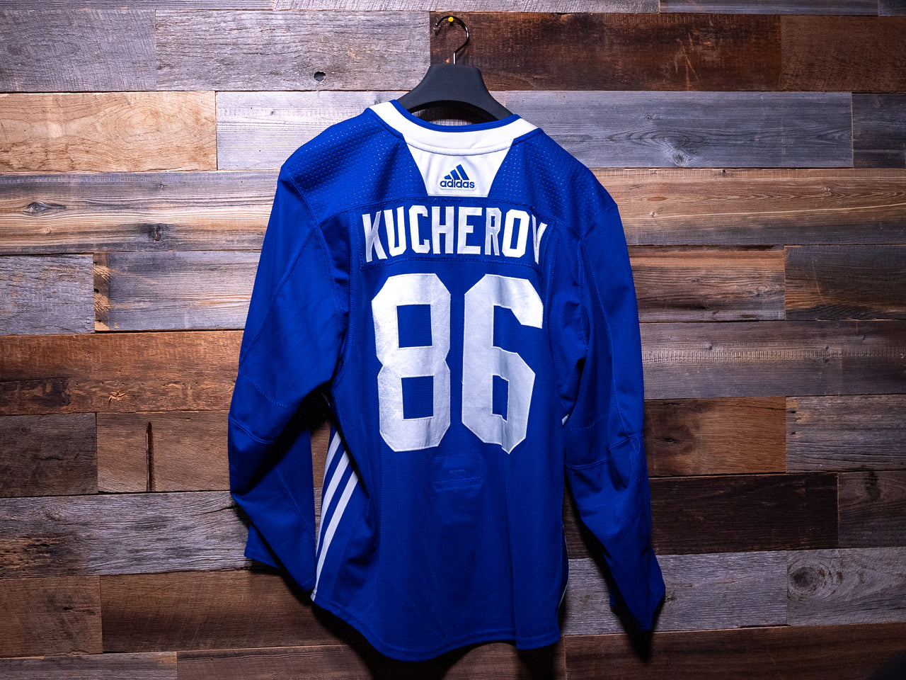 Nikita Kucherov BLUE adidas Tampa Bay Lightning Training Camp-Worn Jersey