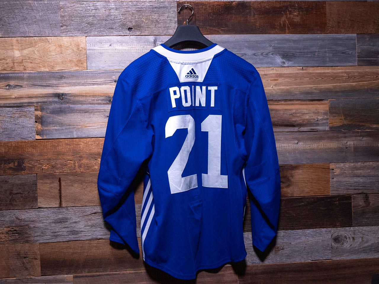 Brayden Point BLUE adidas Tampa Bay Lightning Training Camp-Worn Jersey