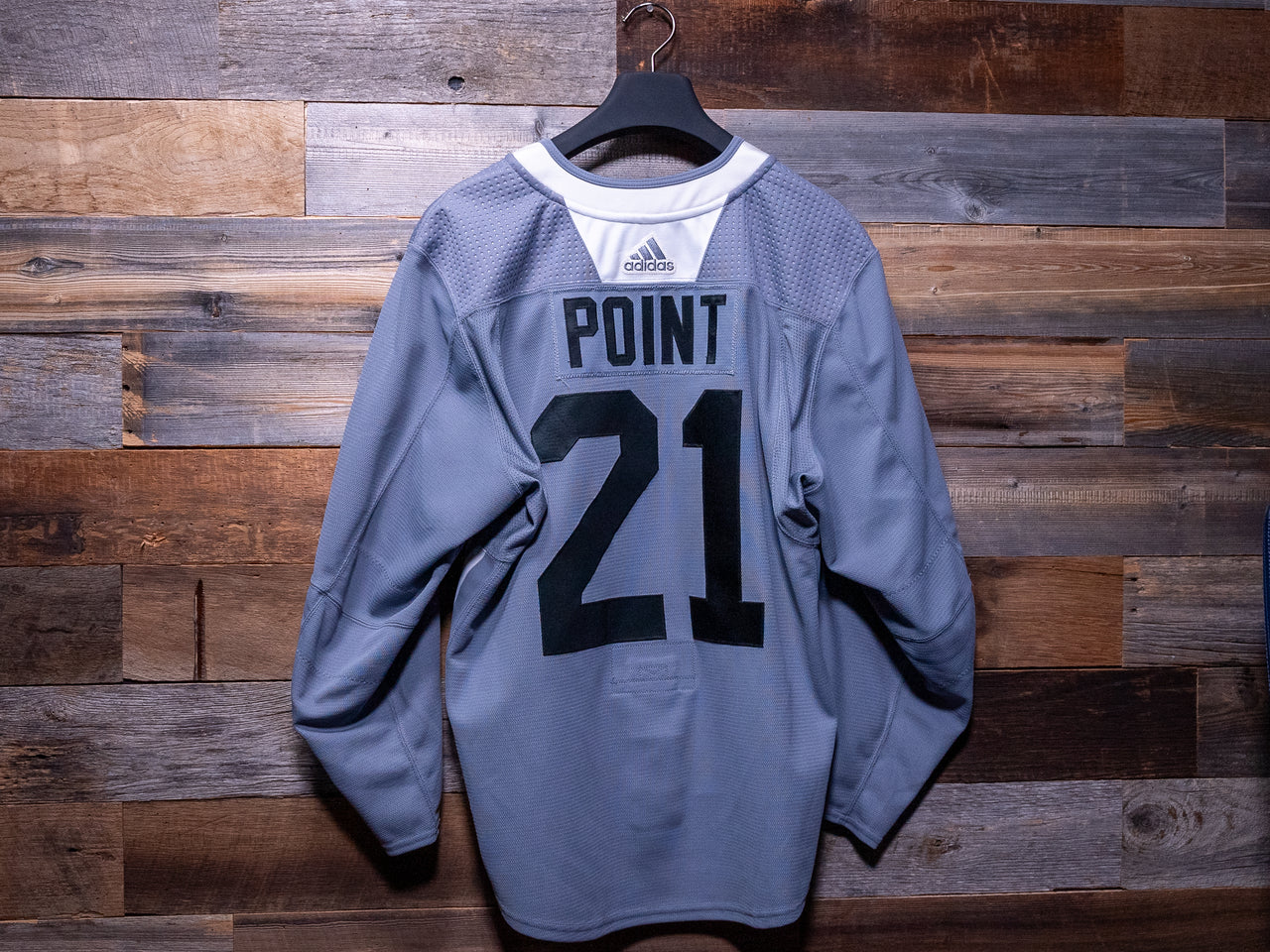 Brayden Point GREY adidas Tampa Bay Lightning Training Camp-Worn Jersey