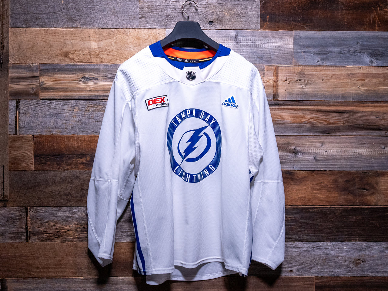 Victor Hedman WHITE adidas Tampa Bay Lightning Training Camp-Worn Jersey