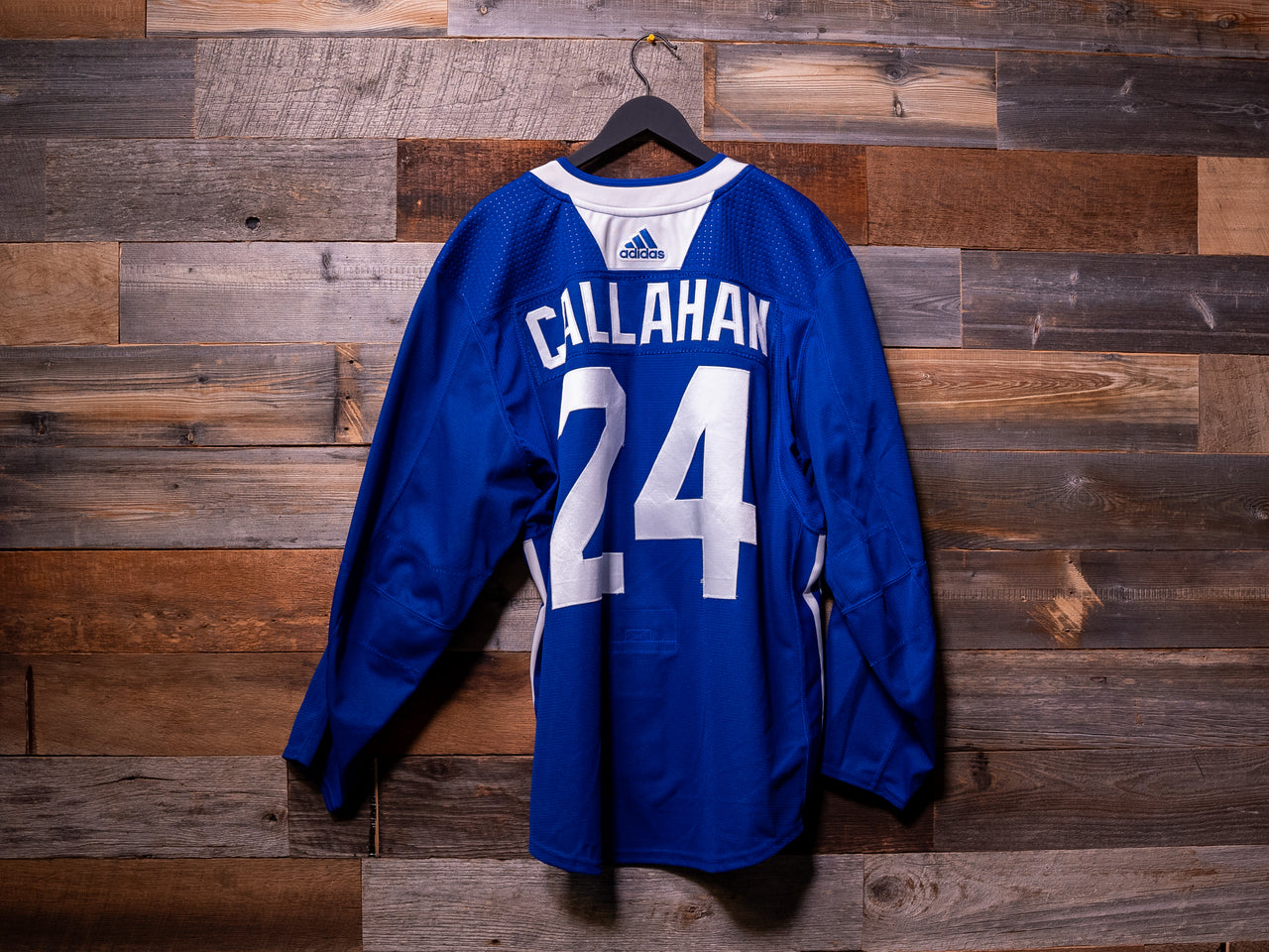 Ryan Callahan BLUE adidas Tampa Bay Lightning Training Camp-Worn Jersey