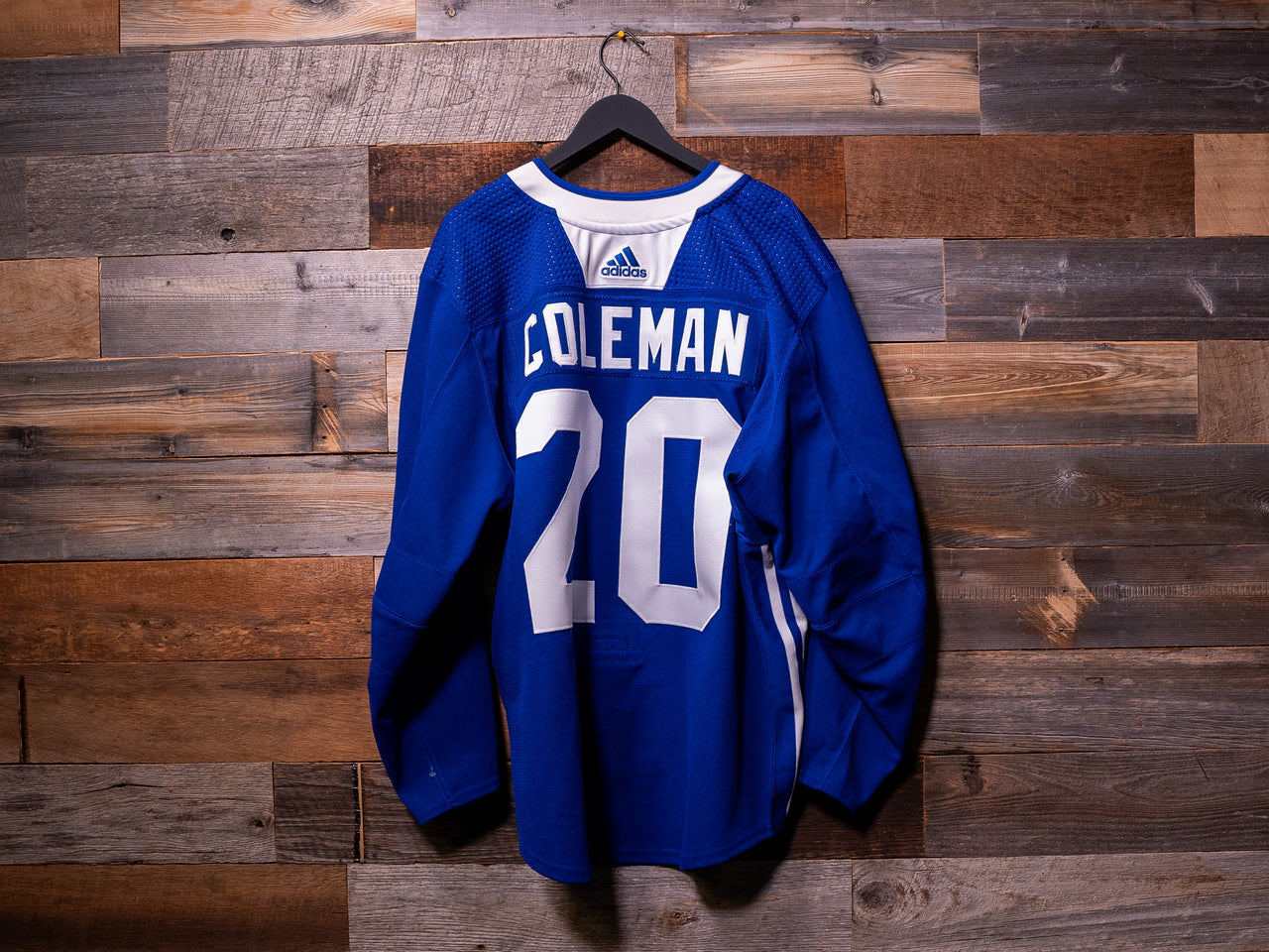 Blake Coleman BLUE adidas Tampa Bay Lightning Training Camp-Worn Jersey