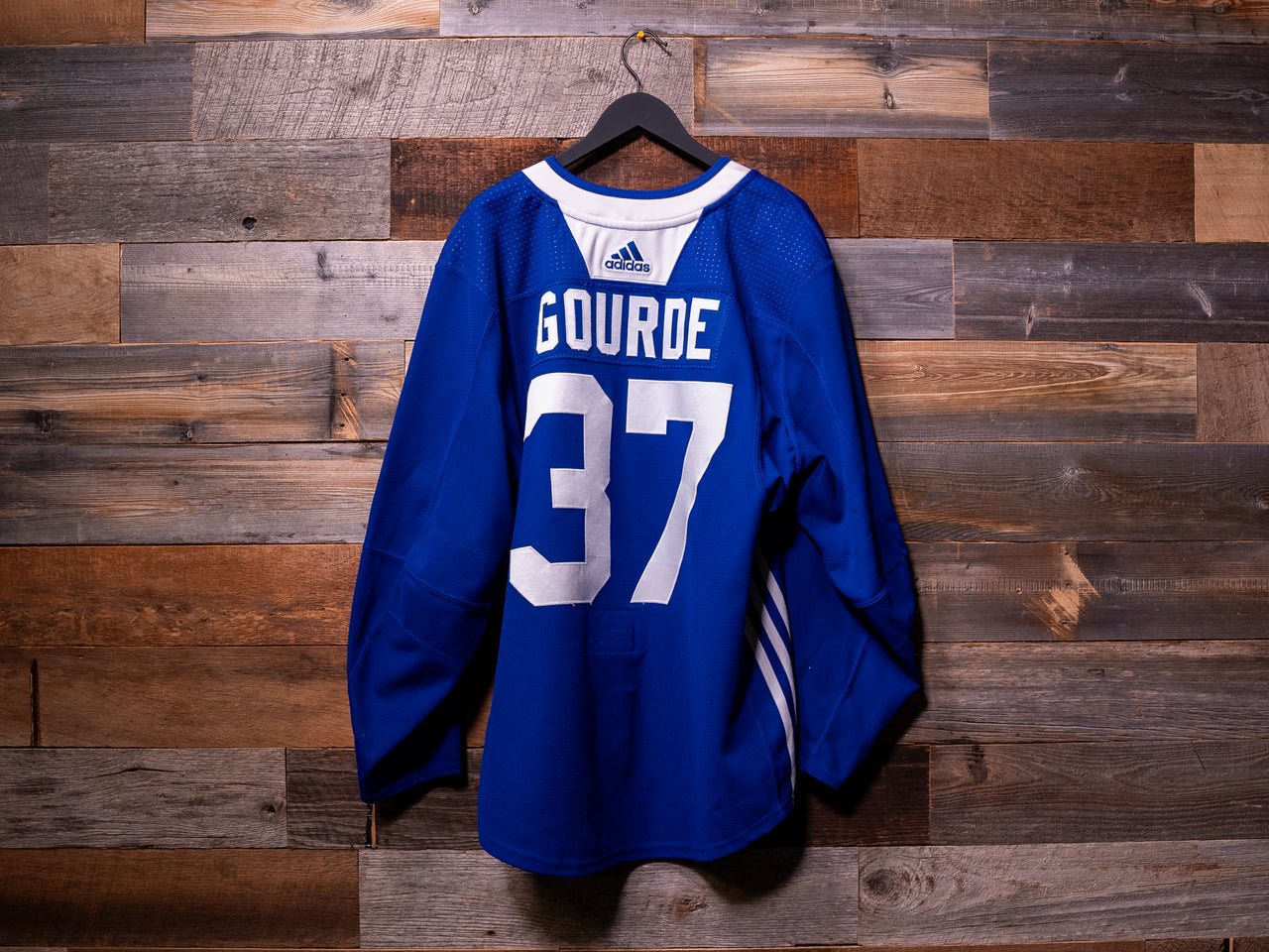 Yanni Gourde BLUE adidas Tampa Bay Lightning Training Camp-Worn Jersey