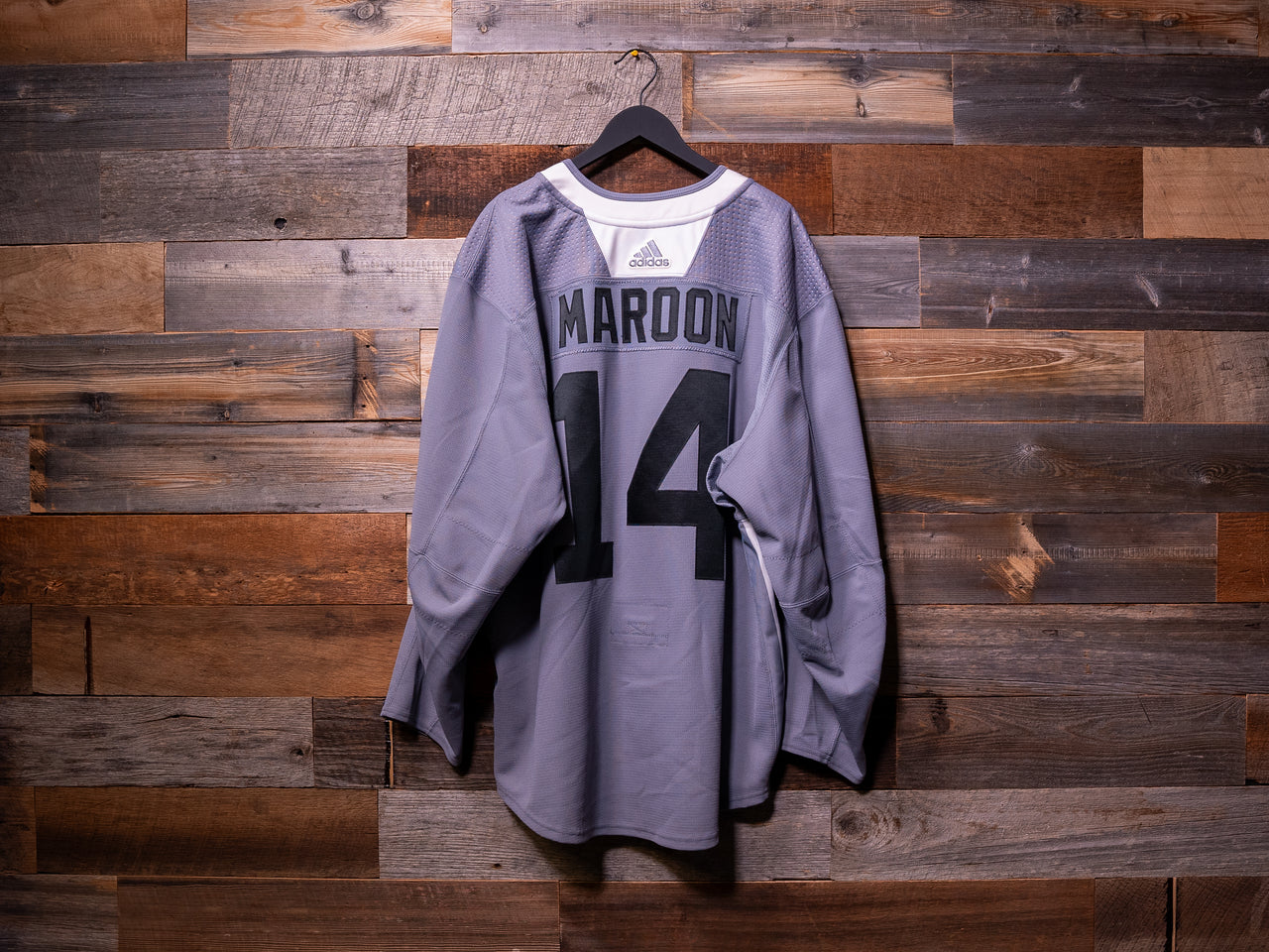 Pat Maroon GREY adidas Tampa Bay Lightning Training Camp-Worn Jersey