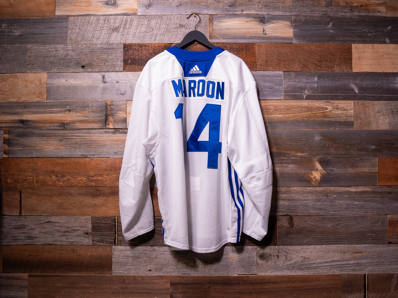 Pat Maroon WHITE adidas Tampa Bay Lightning Training Camp-Worn Jersey