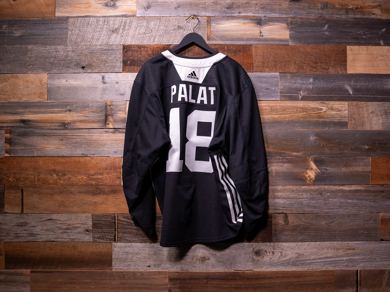 Ondrej Palat BLACK adidas Tampa Bay Lightning Training Camp-Worn Jersey