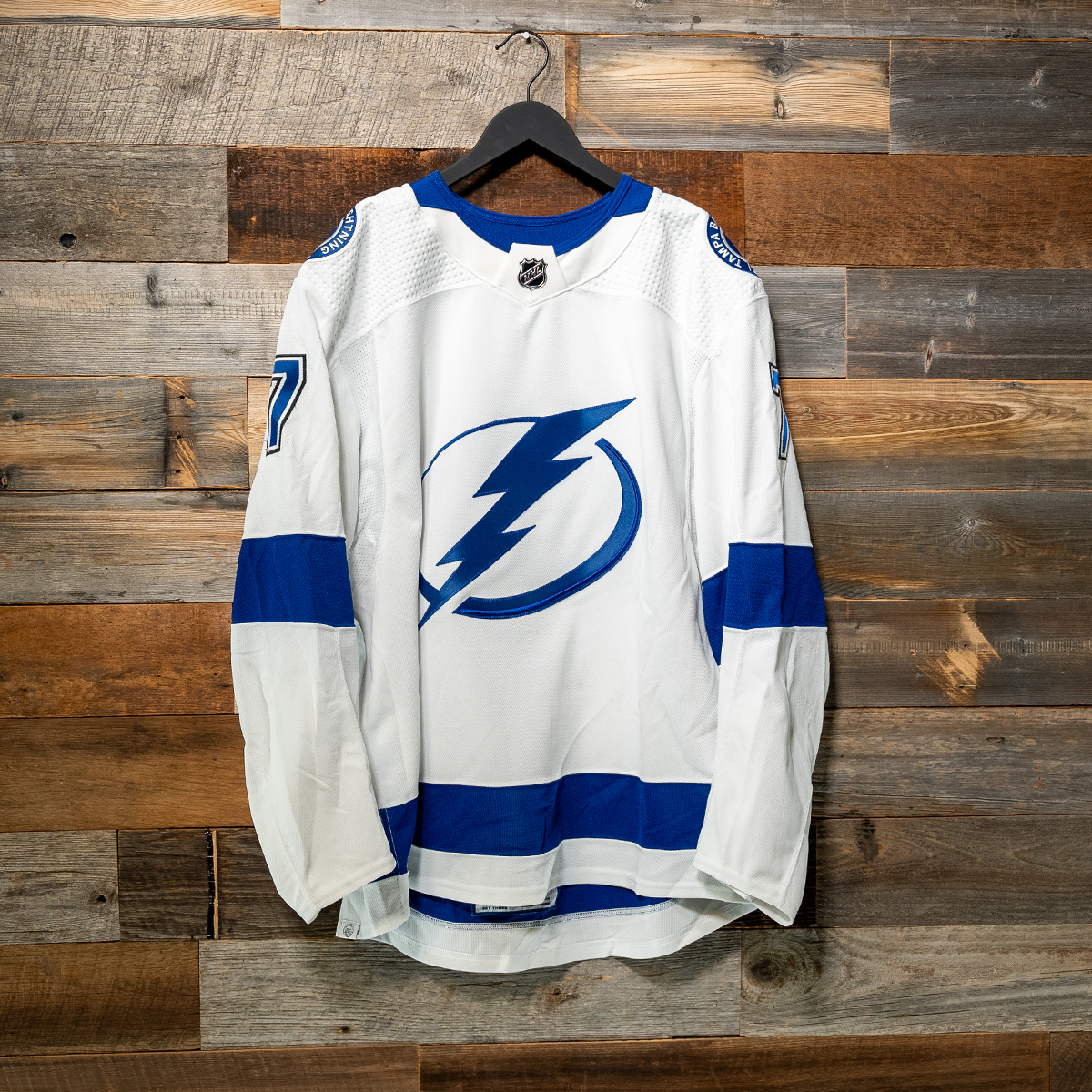 #7 FLEURY 2023-24 Game-Worn Lightning Away Jersey (Size 58) Set 3