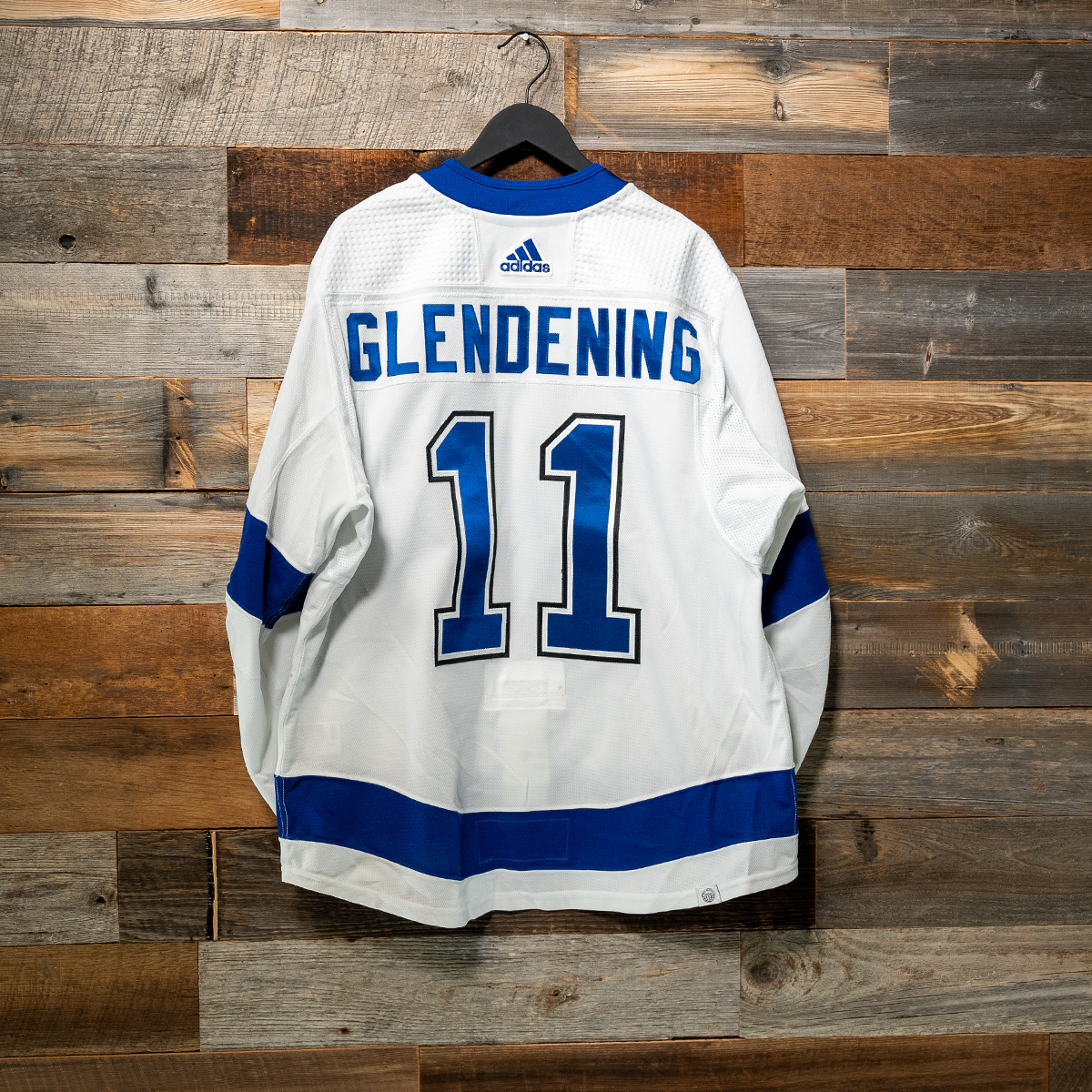 #11 GLENDENING 2023-24 Game-Worn Lightning Away Jersey (Size 54) Set 3