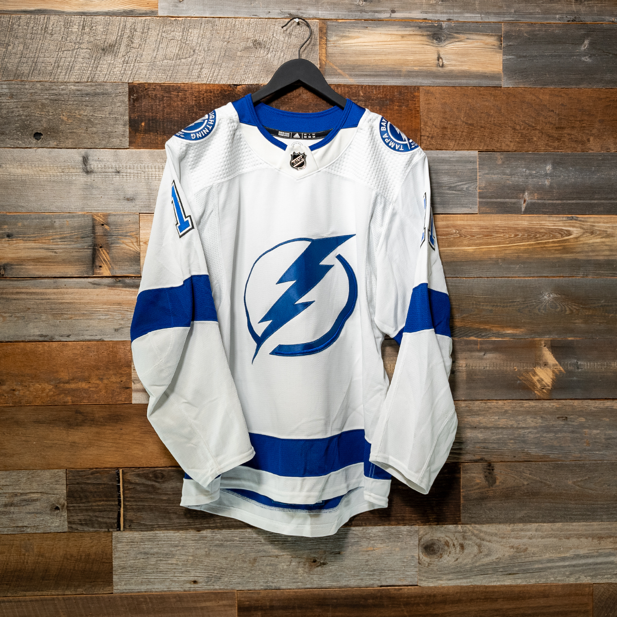 #11 GLENDENING 2023-24 Game-Worn Lightning Away Jersey (Size 54) Set 3