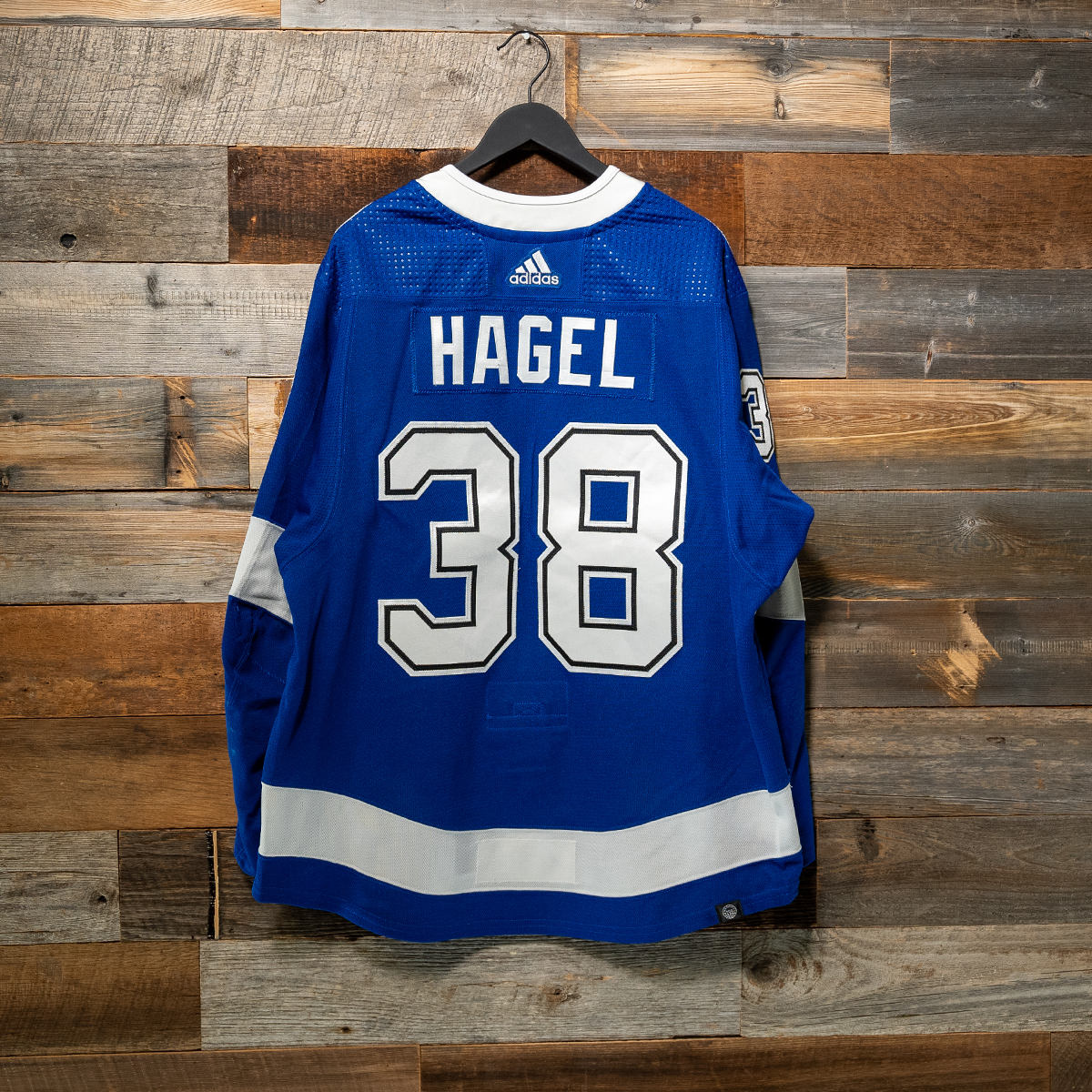 #38 HAGEL 2023-24 Game-Worn Lightning Home Jersey (Size 56) Set 3