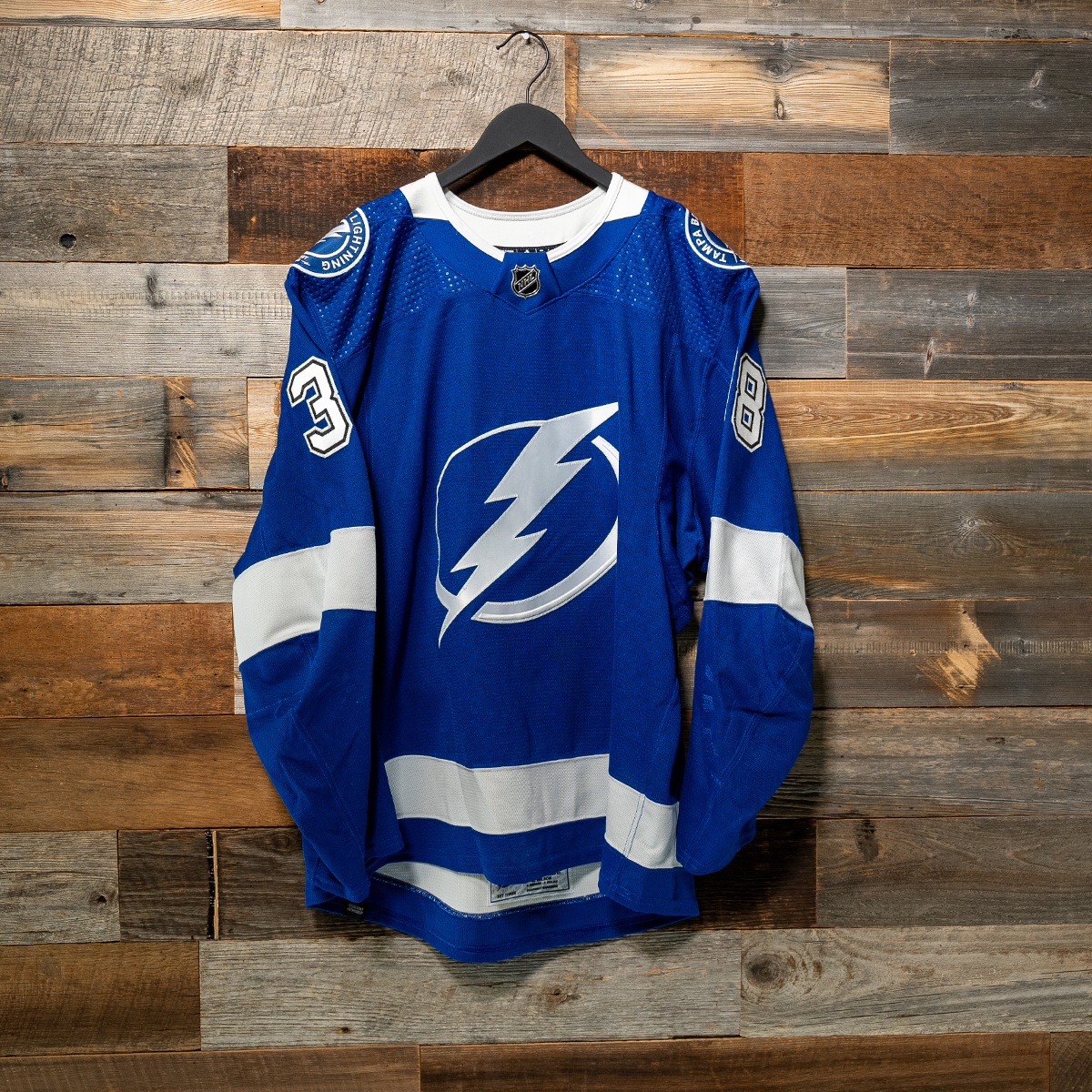 #38 HAGEL 2023-24 Game-Worn Lightning Home Jersey (Size 56) Set 3