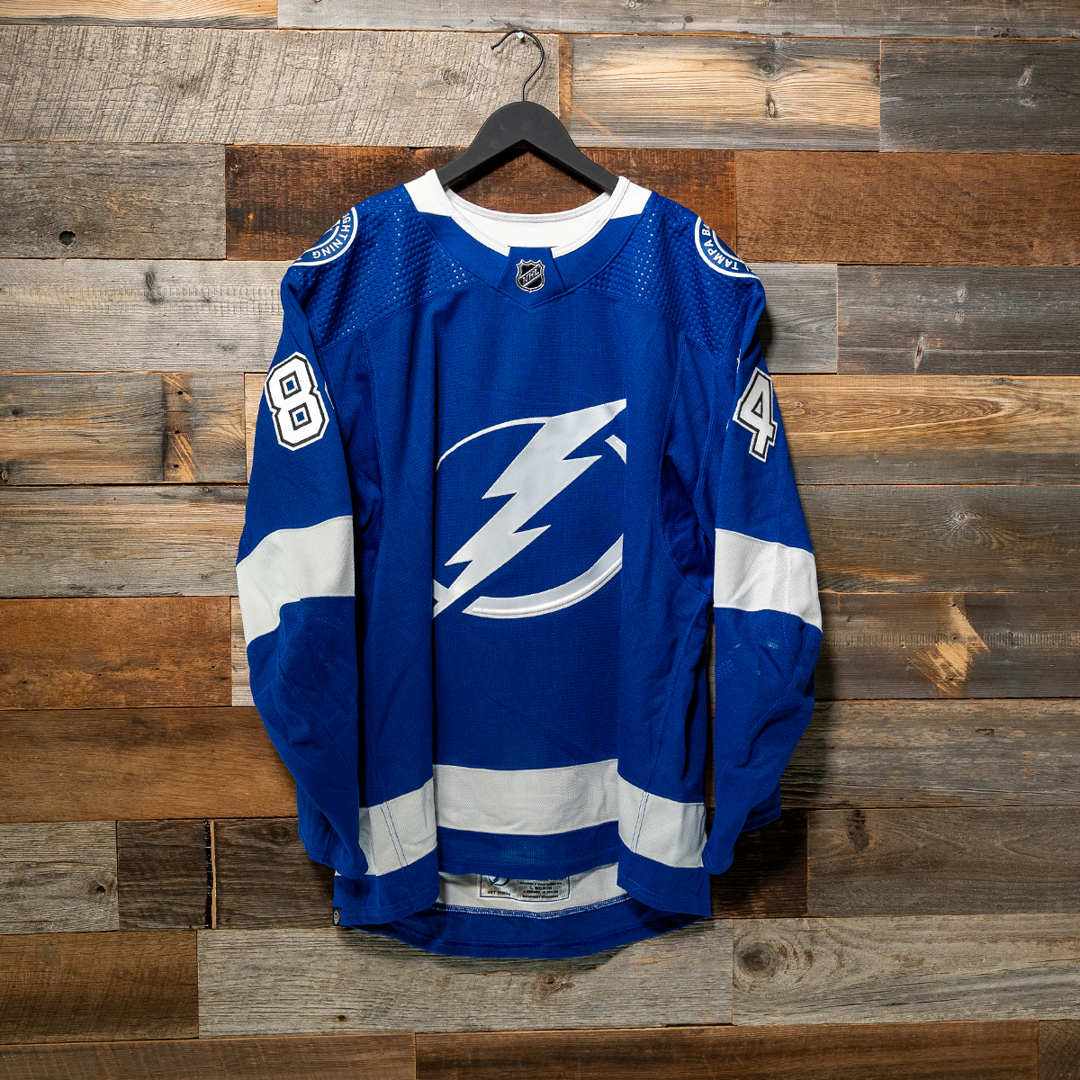 #84 JEANNOT 2023-24 Game-Worn Lightning Home Jersey (Size 58) Set 3