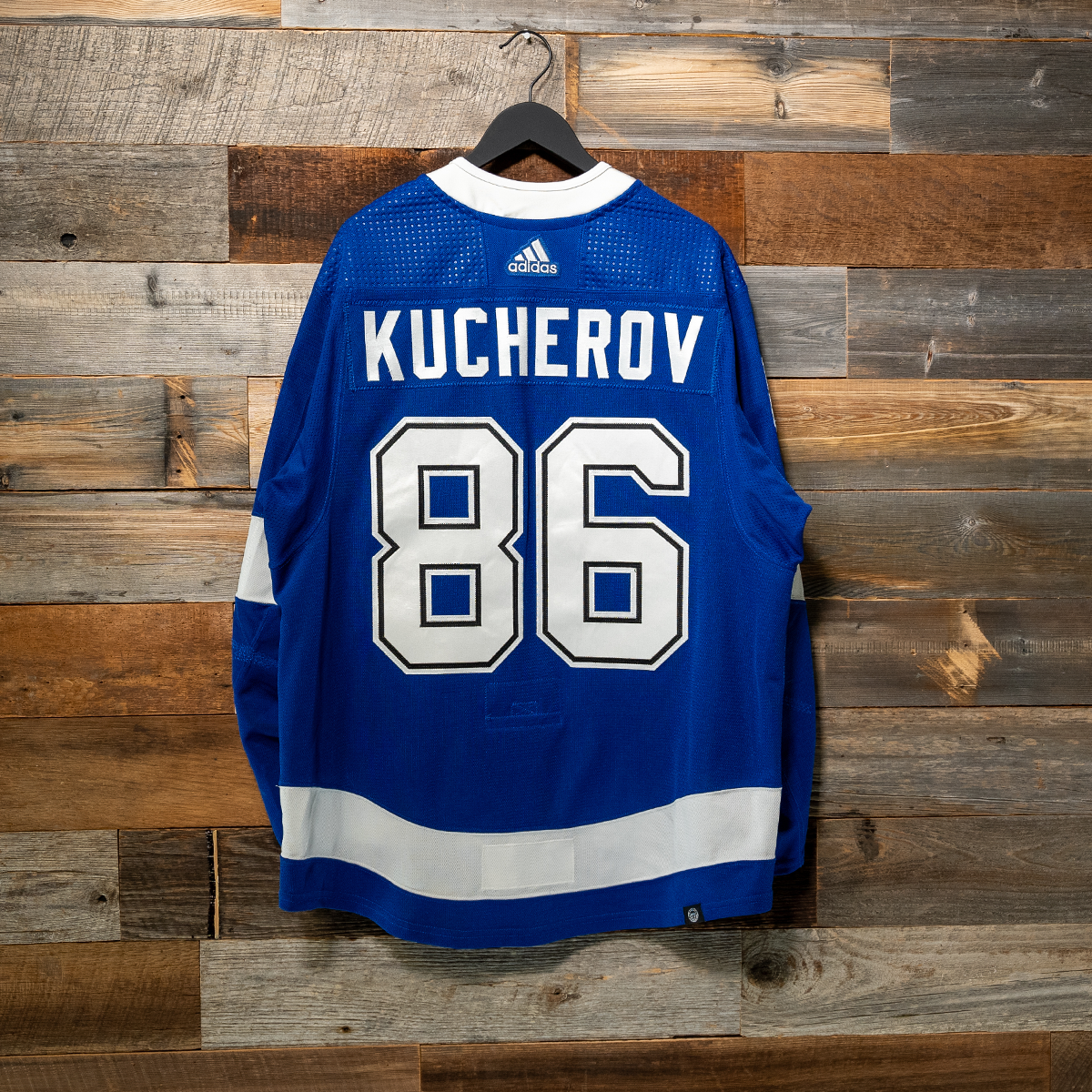 #86 KUCHEROV (A) 2023-24 Game-Worn Lightning Home Jersey (Size 56) Set 3