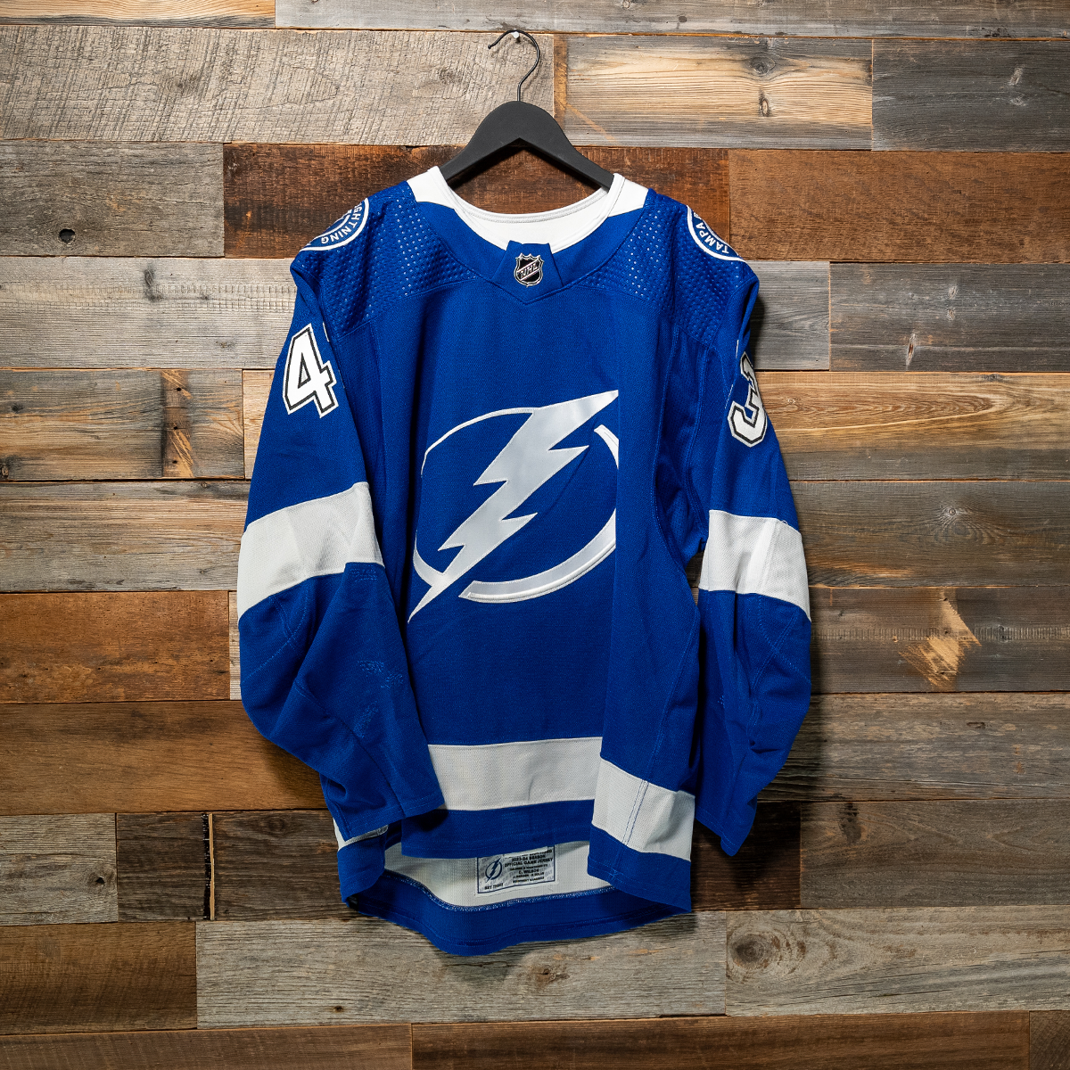 #43 RADDYSH 2023-24 Game-Worn Lightning Home Jersey (Size 56) Set 3