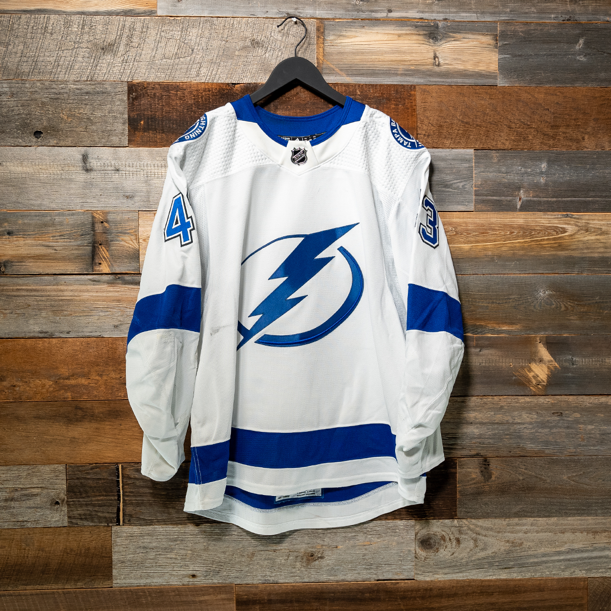 #43 RADDYSH 2023-24 Game-Worn Lightning Away Jersey (Size 56) Set 3