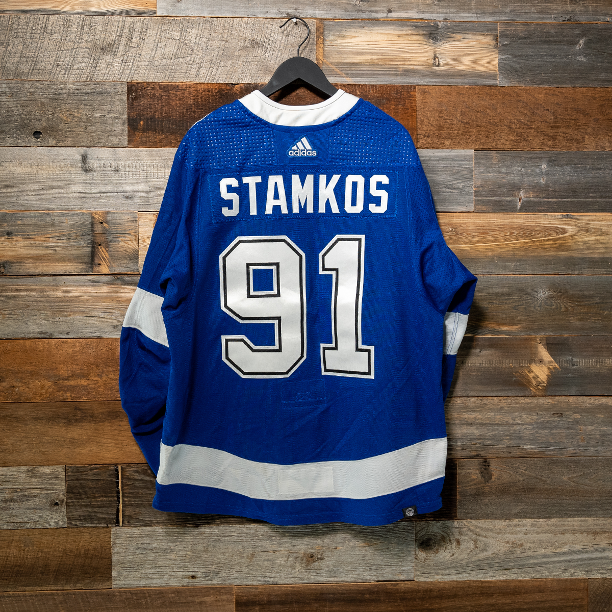 #91 STAMKOS (C) 2023-24 Game-Worn Lightning Home Jersey (Size 56) Set 3