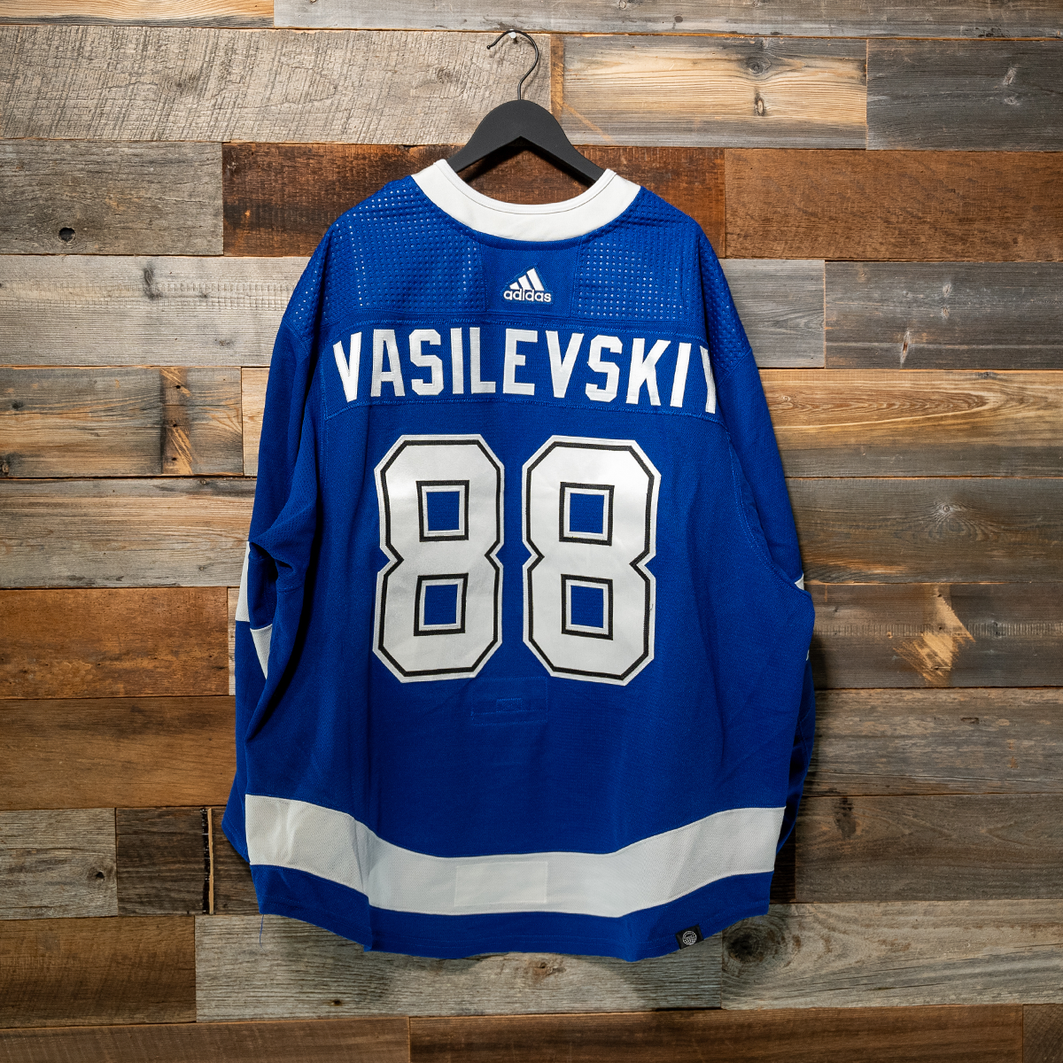 #88 VASILEVSKIY 2023-24 Game-Worn Lightning Home Jersey (Size 60G) Set 3A