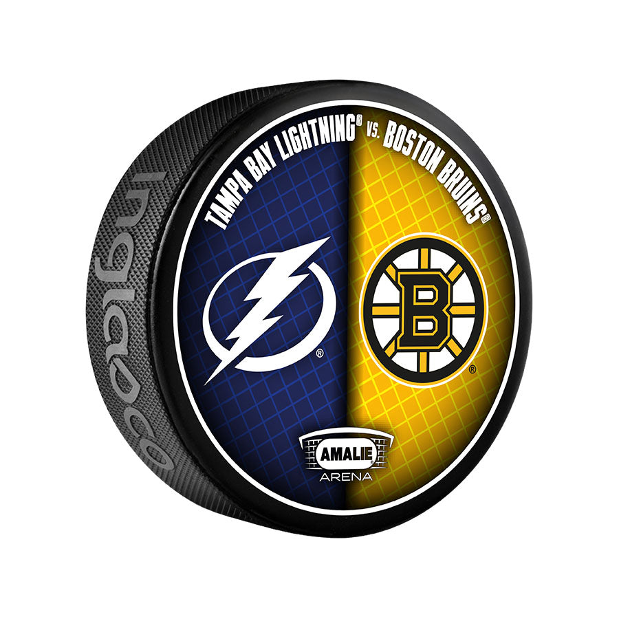 Tampa Bay Lightning 2024-25 Limited Edition Match-up Puck vs Boston Bruins