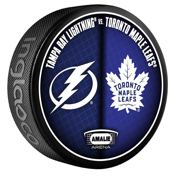 Tampa Bay Lightning 2024-25 Limited Edition Match Up Puck vs Toronto