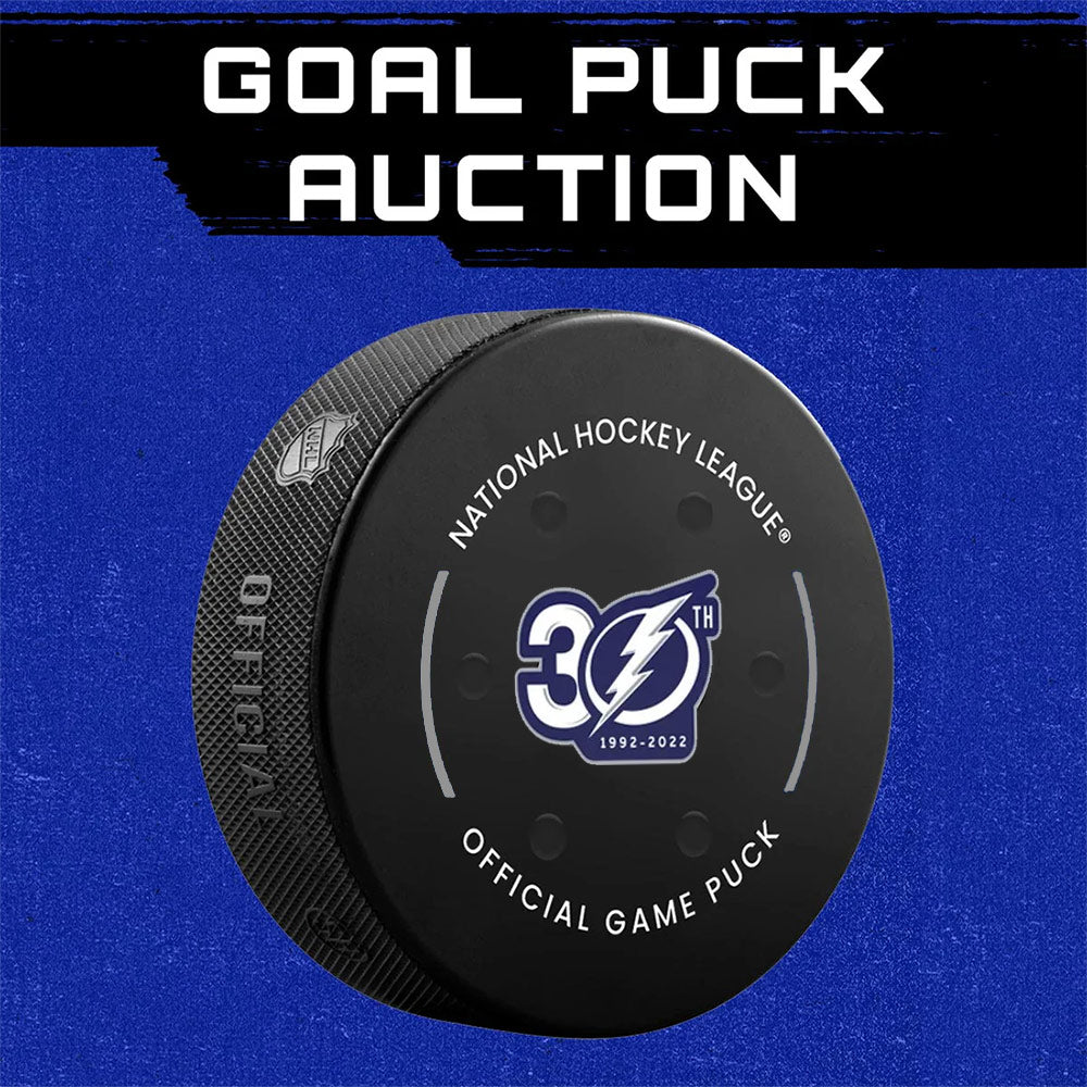 4/29/23 #91 STAMKOS Playoff Goal Puck vs TOR (2)