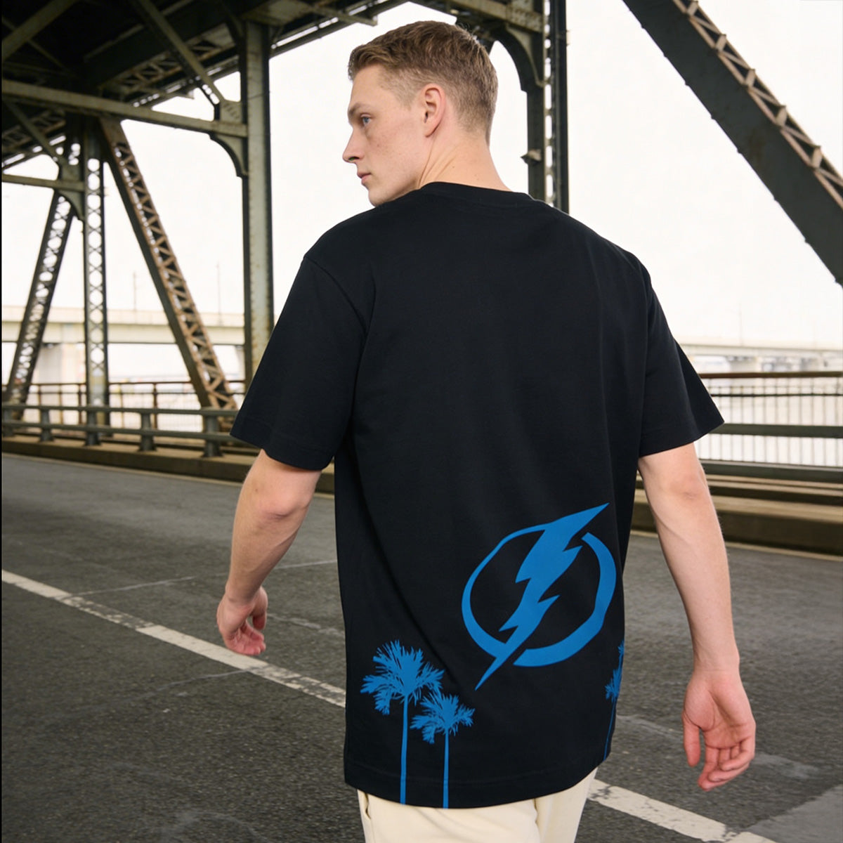 Tampa Bay Lightning Basico Branco 813 Palm Tree Tee