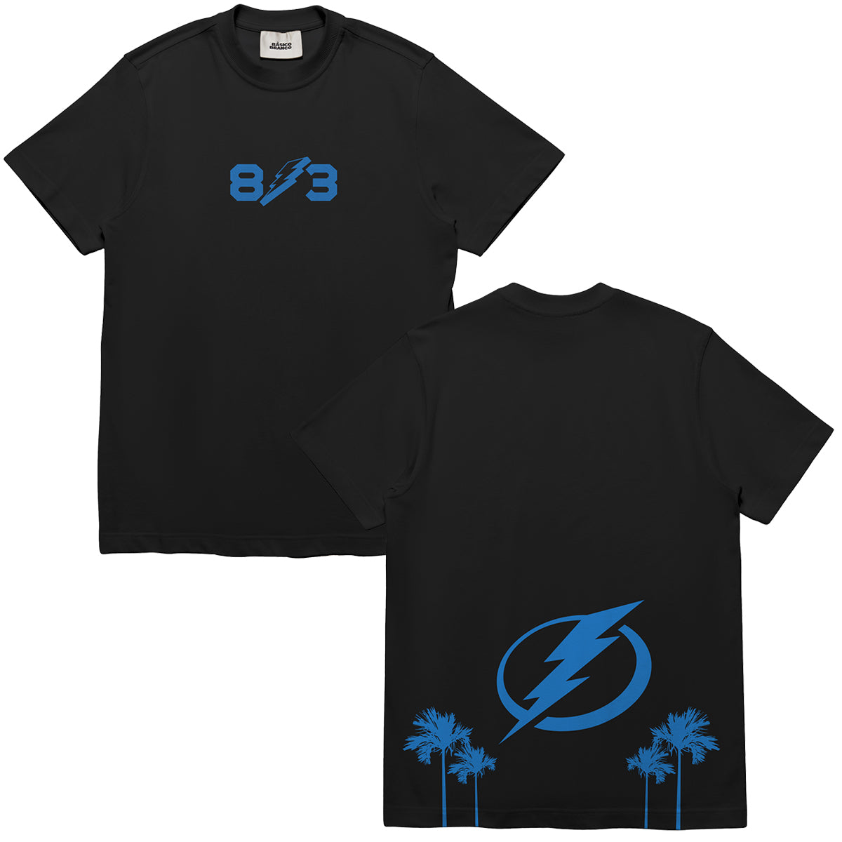 Tampa Bay Lightning Basico Branco 813 Palm Tree Tee