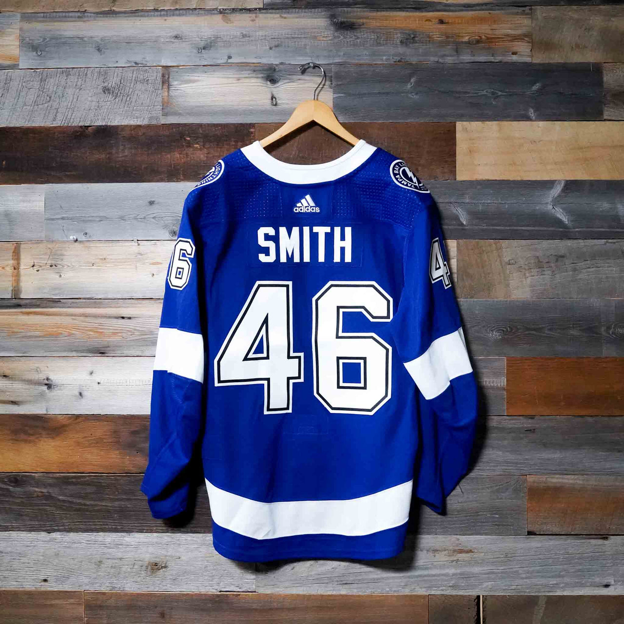#46 SMITH Game-Worn 2020-21 Lightning Home Jersey (Size 56)