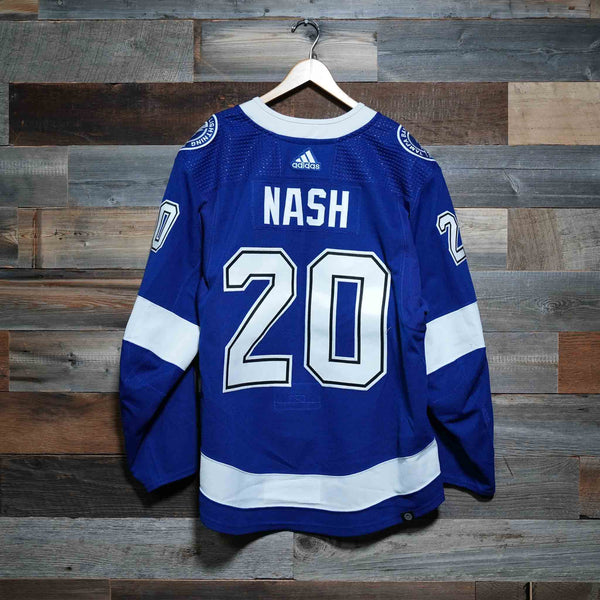 Adidas #20 Nash 2021-22 Game-Worn Lightning Home Jersey (Size 56) Set 1