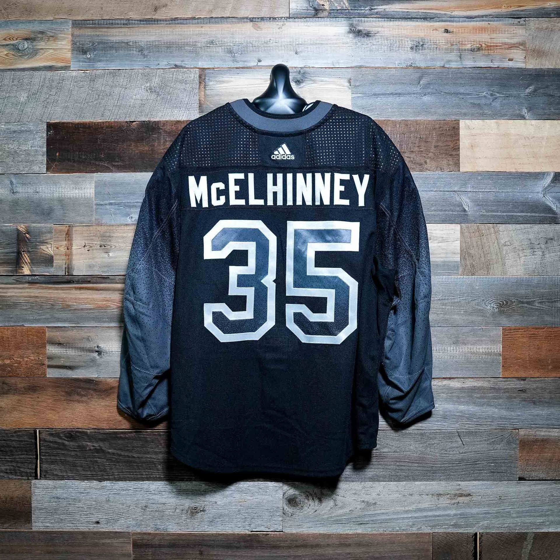 35 McELHINNEY 2020-21 Game-Issued Lightning Alternate Jersey (Size 58