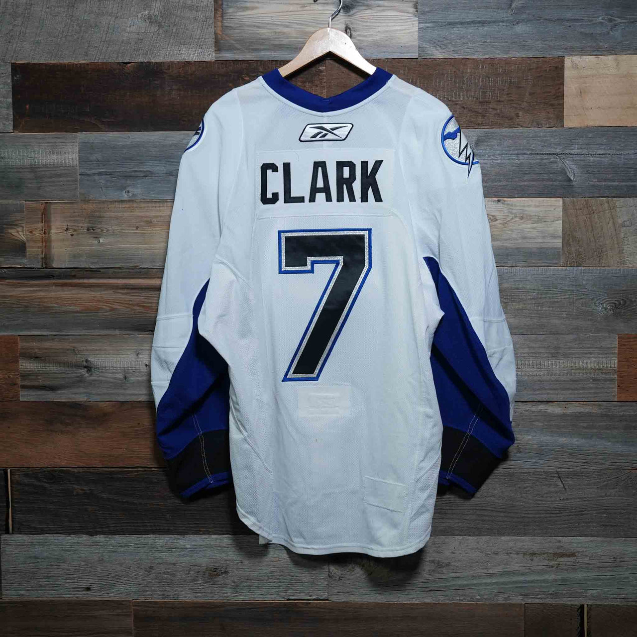 #7 CLARK 2011 Playoffs Game-Worn Lightning Away Jersey (Size 56)