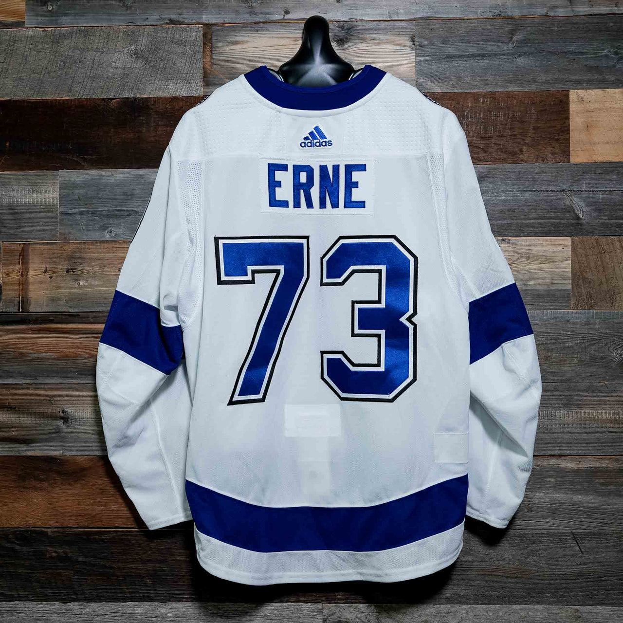#73 ERNE 2018 Lecavalier Patch Game-Worn Lightning Away Jersey (Size 56)