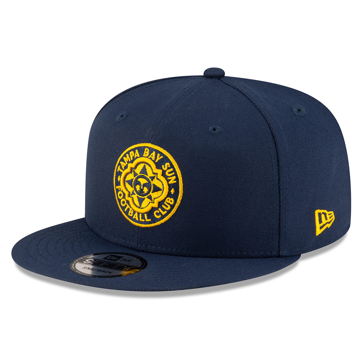 Tampa Bay Sun FC New Era 9Fifty Adjustable Navy Snapback Hat with Yellow Under Visor