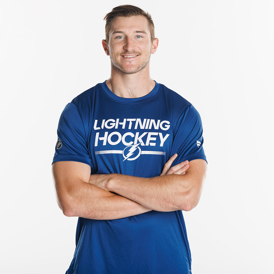 Men's Tampa Bay Lightning Authentic Pro Locker Room Blue Tech Tee