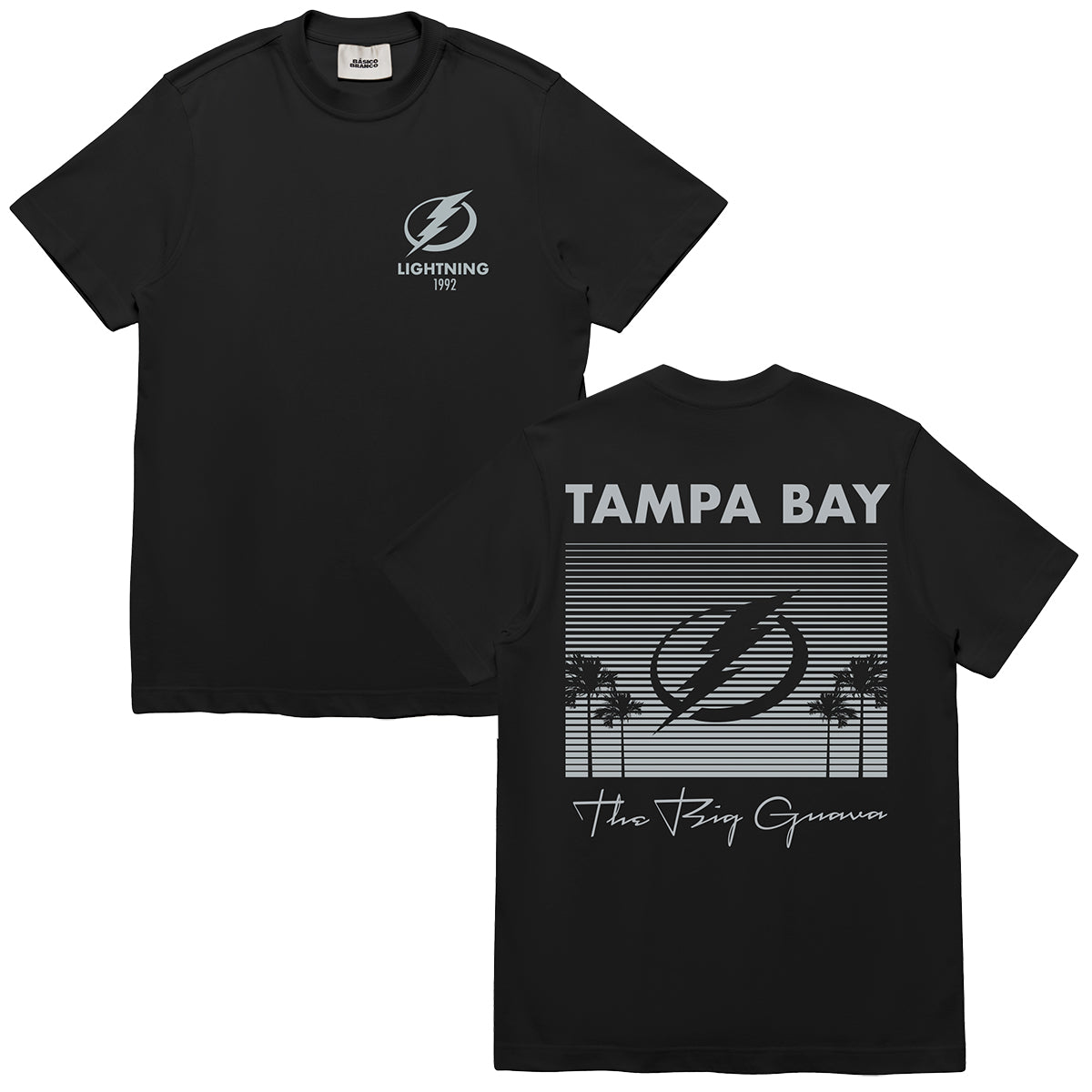Tampa Bay Lightning Basico Branco Big Guava Sunset Tee