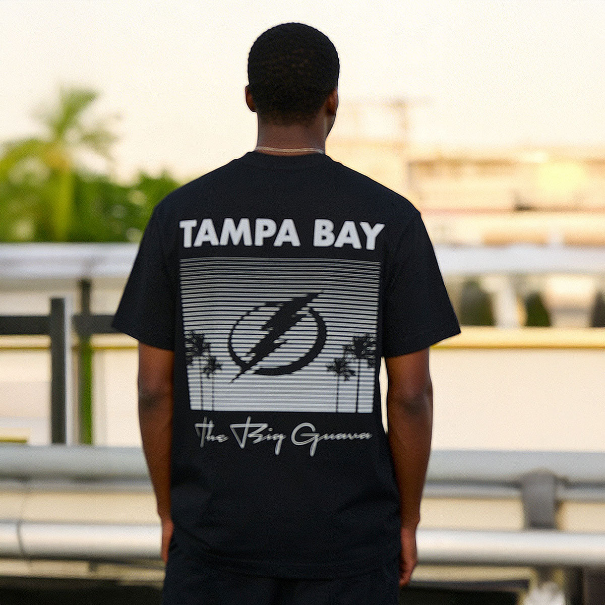 Tampa Bay Lightning Basico Branco Big Guava Sunset Tee