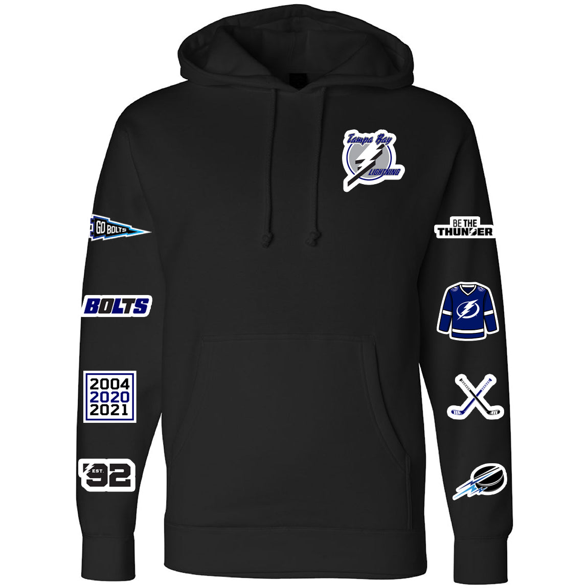 Tampa Bay Lightning x BROdenim Black Hoodie