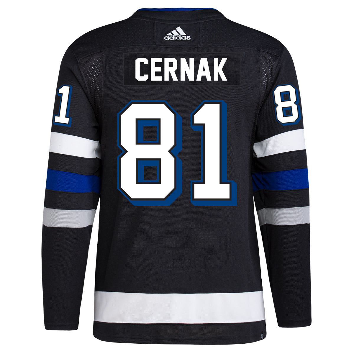 Tampa Bay Lightning No81 Erik Cernak Blue Home Authentic Drift Fashion 2020 Stanley Cup Champions Stitched Jersey