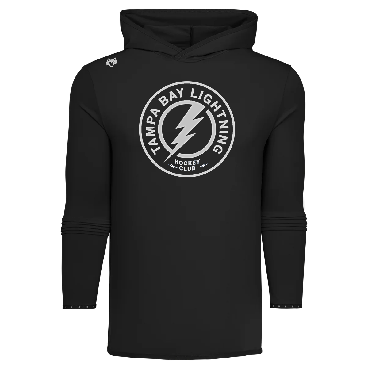 Men's Tampa Bay Lighting Greyson Colorado Black Metallic Logo Long Sleeve Lightweight Hoodie