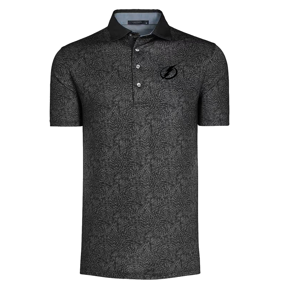 Men's Tampa Bay Lighting Greyson Den Of Thieves Black Polo