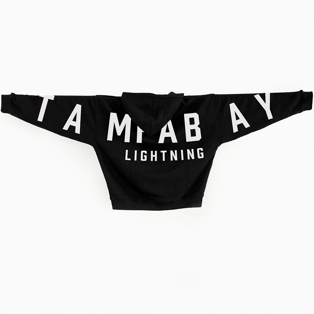 Women's Tampa Bay Lightning Line Change Black Warm Up Pullover Hoodie