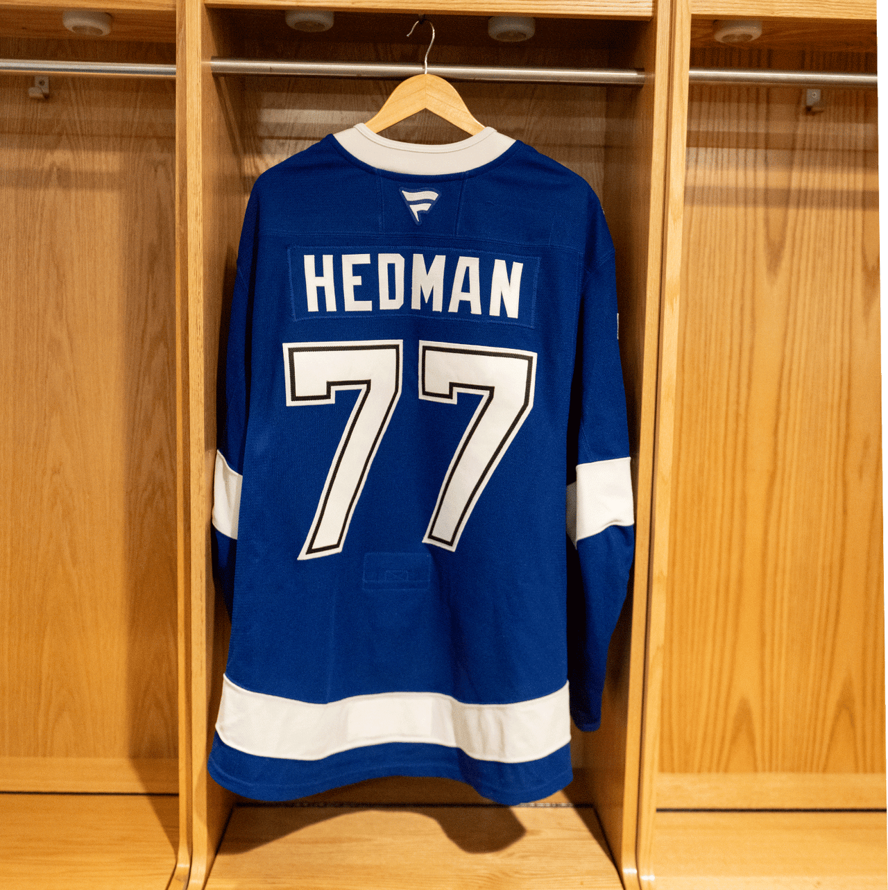#77 Victor Hedman Tampa Bay Lightning Game Worn Jersey 2024-2025 Blue Home Set 1 (Size 58+)